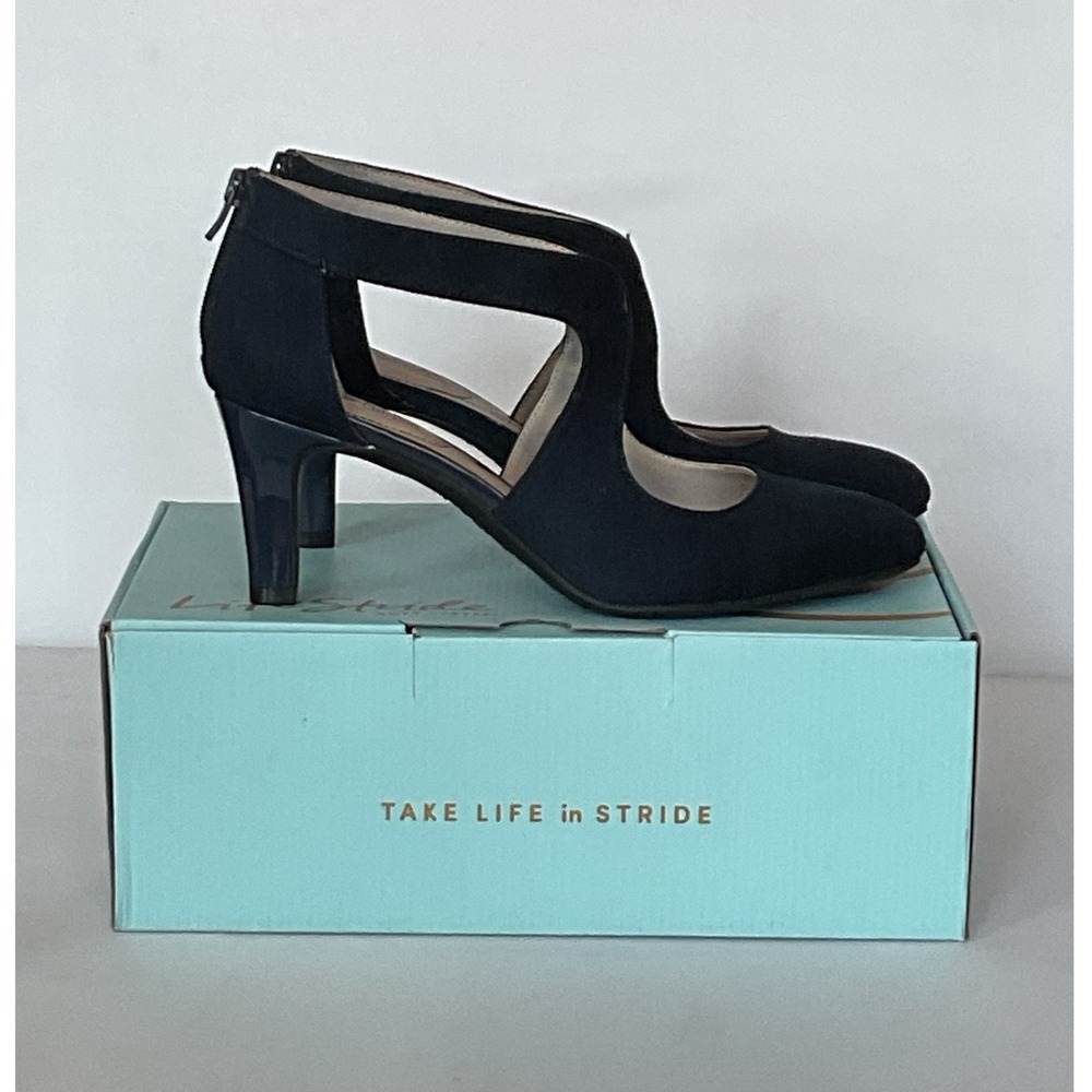 LifeStride Giovanna 2 Microsuede Strappy Pumps Women's 9.5 NIB